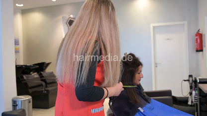 Inge TV unique large triple closure heavy nylon shampoocape e0139