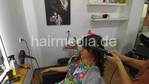 1155 Neda Salon 20210724 rinsing and blow dry style and straigtening iron