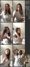 Load image into Gallery viewer, 1156 01 VanessaT self shower shampoo and blow dry long hair at home
