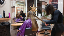 Cargar imagen en el visor de la galería, 1222 YasminN by Alessia drycut long hair in pvc cape