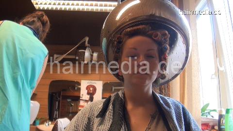 357 Agata set Part 2 smoking under the dryer