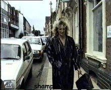将图片加载到图库查看器，0066 Anita forward wash and wet set in UK 1980 leathercoat