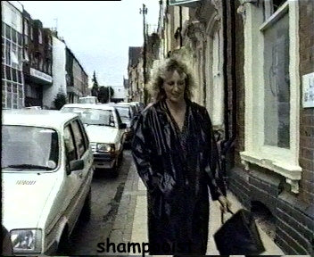 0066 Anita forward wash and wet set in UK 1980 leathercoat
