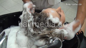 350 AnjaH 2 by Talya in white apron backward salon shampooing hairwash