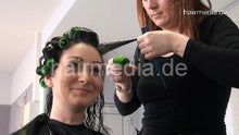 Load image into Gallery viewer, 7084 Annelie 4 wet set on fresh permed hair 1 business outfit