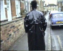 Laden Sie das Bild in den Galerie-Viewer, 0053 UK old fashion laquer coat 1980 scene shampoo forward cut and blow in vinyl coat