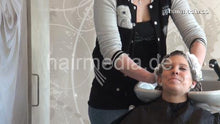 Cargar imagen en el visor de la galería, 350 JenniferF by DeniseF girlfriends each other salon backward shampooing hairwash