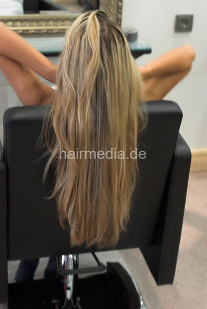459 AlisaF 2007 highlights, blond long teen hair