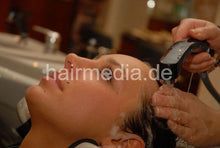 Load image into Gallery viewer, 634 Monique shampooing backward sleeping position Kurfürstendamm Berlin salon