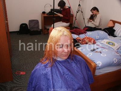 818 Cindy in hotel by hobbybarber truckdriver long to short and buzz  TRAILER