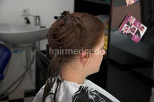 Cargar imagen en el visor de la galería, 895 ClaudiaV backward hair wash and trim on redhead by Hobbybarber