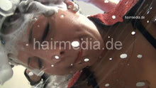 Carica l&#39;immagine nel visualizzatore di Gallery, 9048 16 topmodell Malwina forward wash torture shampooing in leatherpants