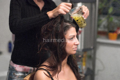 9105 Homeoffice - Marinela by AlisaF shampoo into dry hair technique