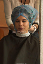 Load image into Gallery viewer, 694 SandraK in skirt wet set hooddryer hairnet and permcap