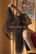 将图片加载到图库查看器，195 VeraO longhair hair show, brushing, combing, braiding 26 min video for download