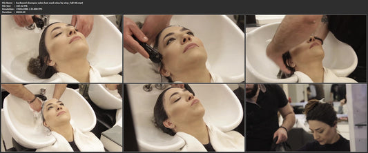 1062 backward shampoo salon hair wash step by step