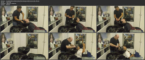 1062 beautiful clients getting backward hair shampoo inside beauty salon