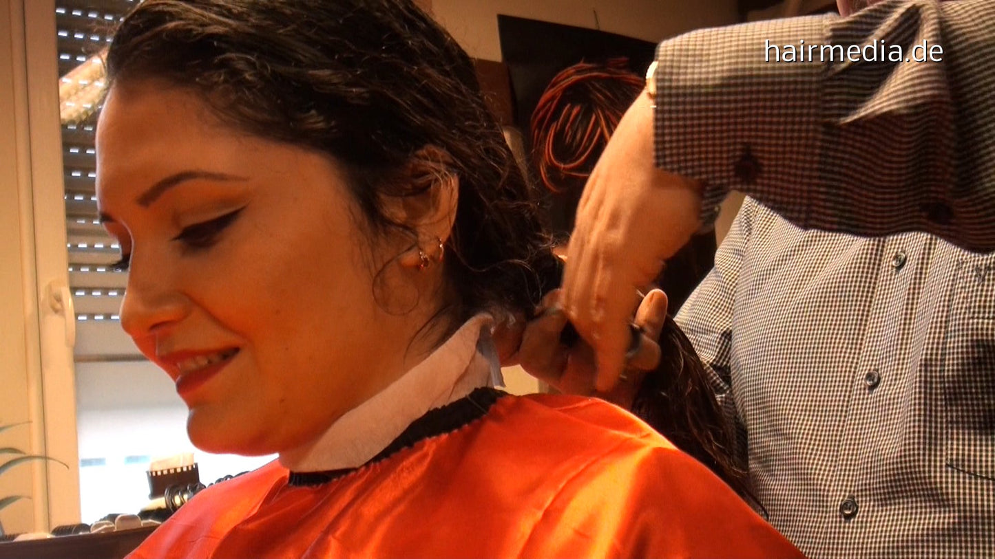 8098 Benafsha cut long to nape shave bob by hobbybarber truckdriver