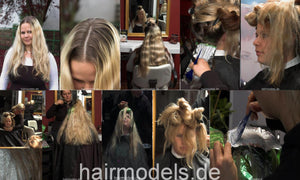 479 MarinaH long hair bleaching, shampoo, blow 95 pictures for download