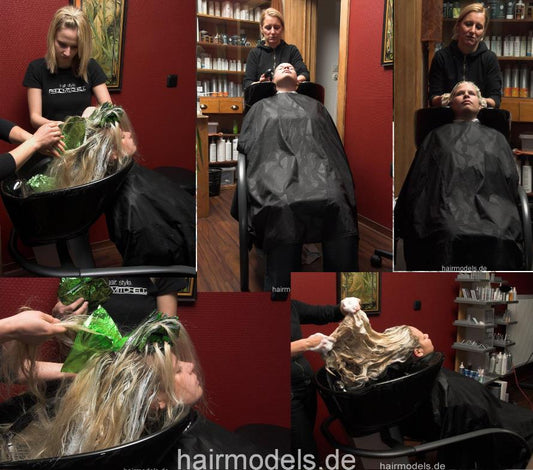 479 MarinaH long hair bleaching, shampoo, blow 95 pictures for download