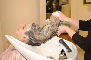 627 Oxana Shampoo and Wetset bleached hair