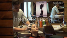 Carica l&#39;immagine nel visualizzatore di Gallery, 9073 05 CelineK thickhair by barber Davide jealous backward salon shampooing