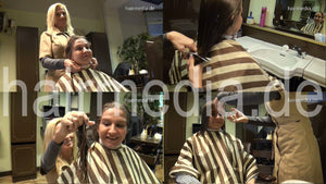 8098 Claudia complete forward shampoo hairwash backward cut set buzz TRAILER 11 minutes