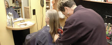Cargar imagen en el visor de la galería, 8135 SabineK wash and cut long to short by buzzed female barber