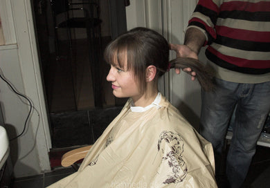 8134 3 KristinaF cut by barber in pvc cape