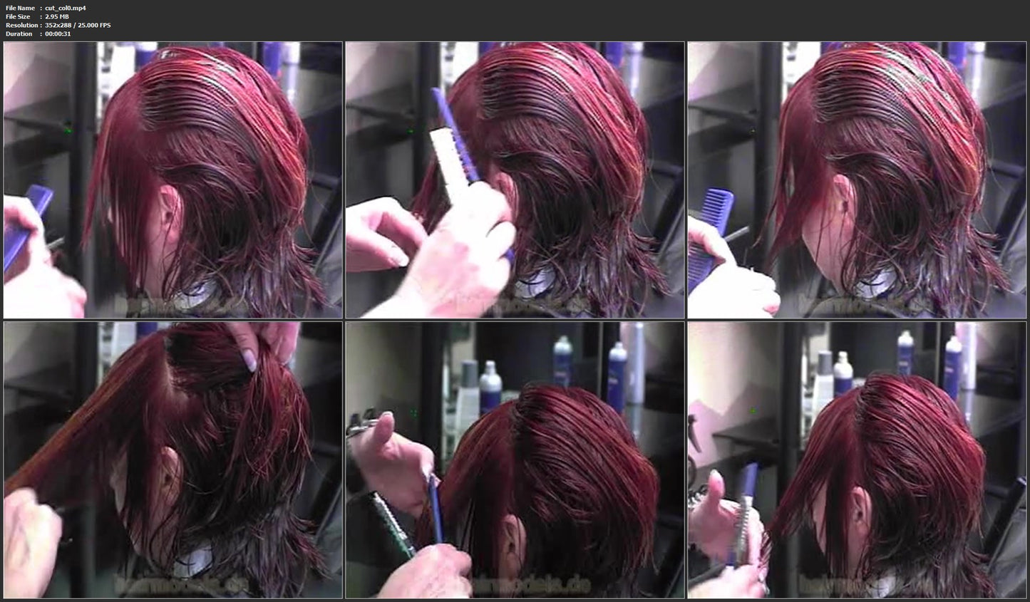 h009 going red video for download coloring and haircut