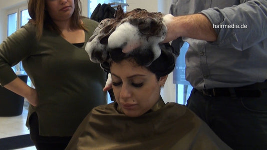9076 Damla upright by barber salon shampooing