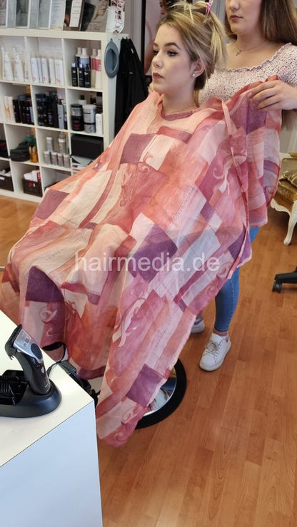 Inge TV unique very large nylon cape tieclosure thin style, transparent cape e0124
