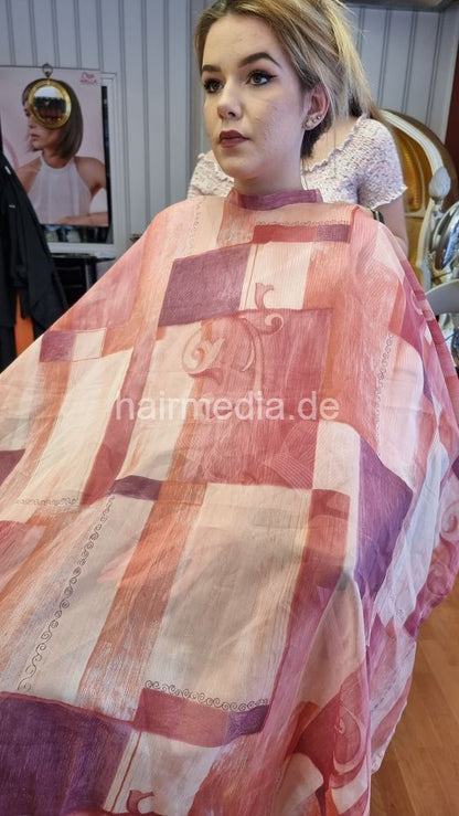 Inge TV unique very large nylon cape tieclosure thin style, transparent cape e0124
