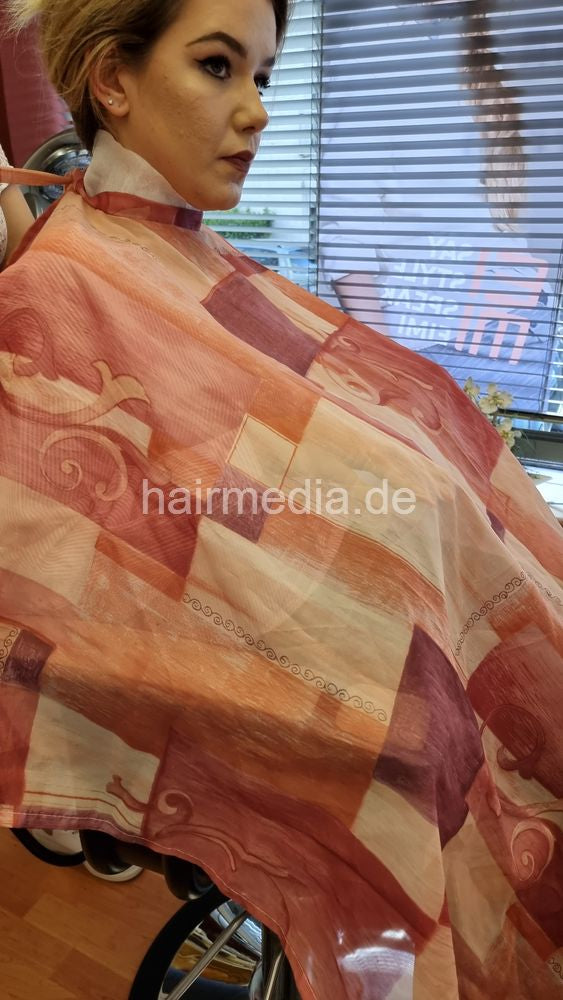 Inge TV unique very large nylon cape tieclosure thin style, transparent cape e0124