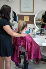 Carica l&#39;immagine nel visualizzatore di Gallery, Inge TV unique large nylon tie closure haircutcape e0129