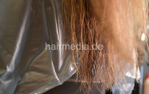 Inge TV unique XXL large shiny rubber latex heavy tie closure shampoocape e0138