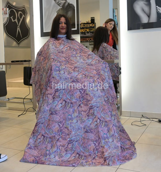 Inge TV unique velcro closure nylon haircutcape saloncape e0142