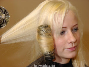 966 shampoocasting Nadine long blonde by sister NancyJ Barberette