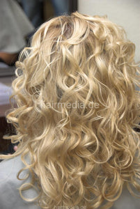 782 Lena wet set, metal hooddryer, hairnet and blonde curls