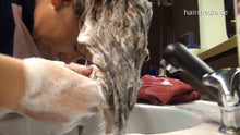 将图片加载到图库查看器，8131 1 Agata barberette in RSK nylon apron  forced to self forward hairwash  TRAILER