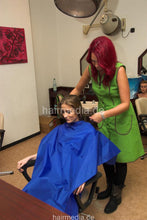 将图片加载到图库查看器，199 14 EllenS backward salon shampooing by redhead in Nylonkittel