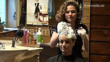 将图片加载到图库查看器，9058 Hanna by fresh curled barberette VictoriaB upright salon shampooing hair wash