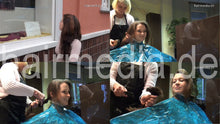 Carica l&#39;immagine nel visualizzatore di Gallery, 8096 Judith 1 drycut haircut Frankfurt salon Igelit cape