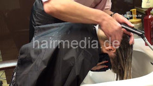 4011 SarahS 3 forward wash thick hair mob by mature barberette