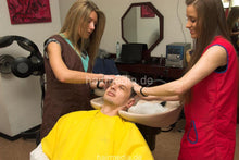 Carica l&#39;immagine nel visualizzatore di Gallery, 287 6 barber by EllenS + 4 hand KristinaB backward salon shampooing
