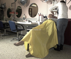 6168 StephanieK backward wash by barber in skirt