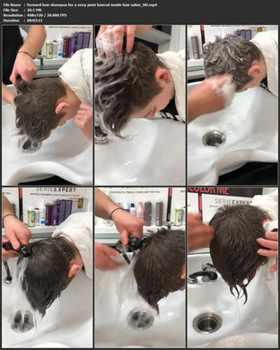 1062 forward hair shampoo for a sexy pixie haircut inside hair salon