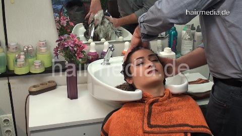 368 GamzeK backward salon hair wash by barber