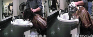 521 Jakob GF firm shampoo by barber in vinyl shampoo cape