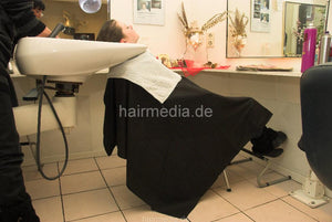 6060 02 Charmeine(12) backward wash by mature barberette salon backward shampoo station